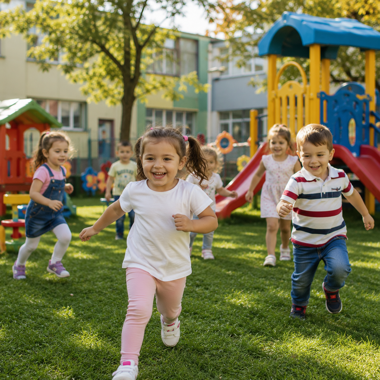 Copii explorând natura în cadrul activităților Academiei Viitorilor Exploratori